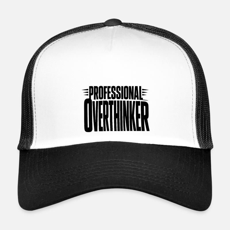 professional Overthinker Bold Trucker Cap