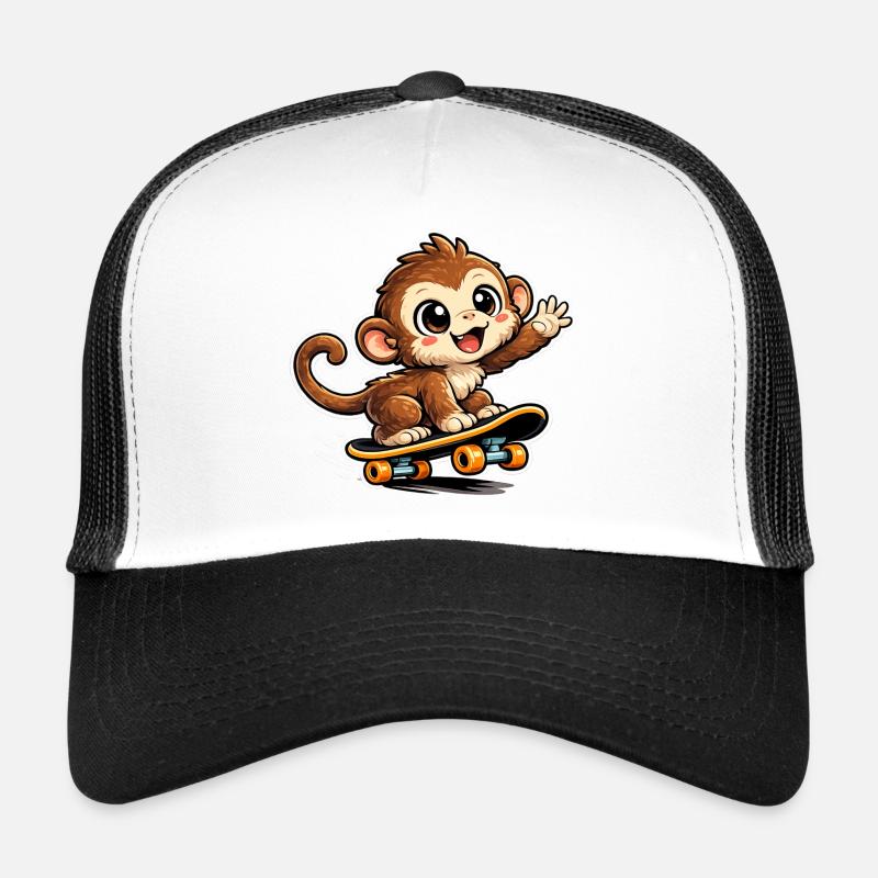 Skate Affe Cartoon Trucker Cap