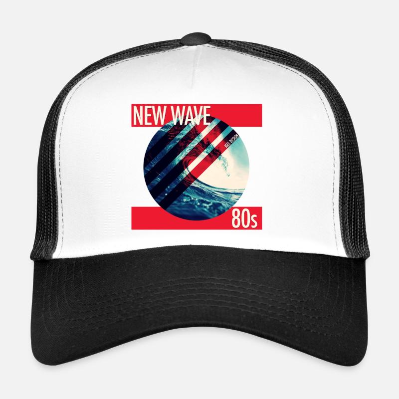 Neue Welle Neon Surf 80er Trucker Cap