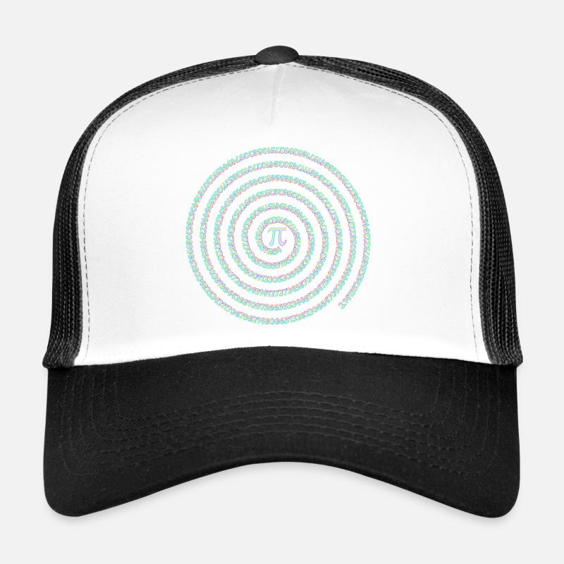 Pi Symbol Spirale Regenbogen Pi Day Ziffern Trucker Cap