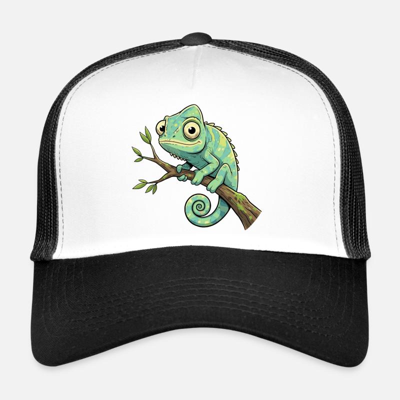 Chamäleon auf Ast Trucker Cap