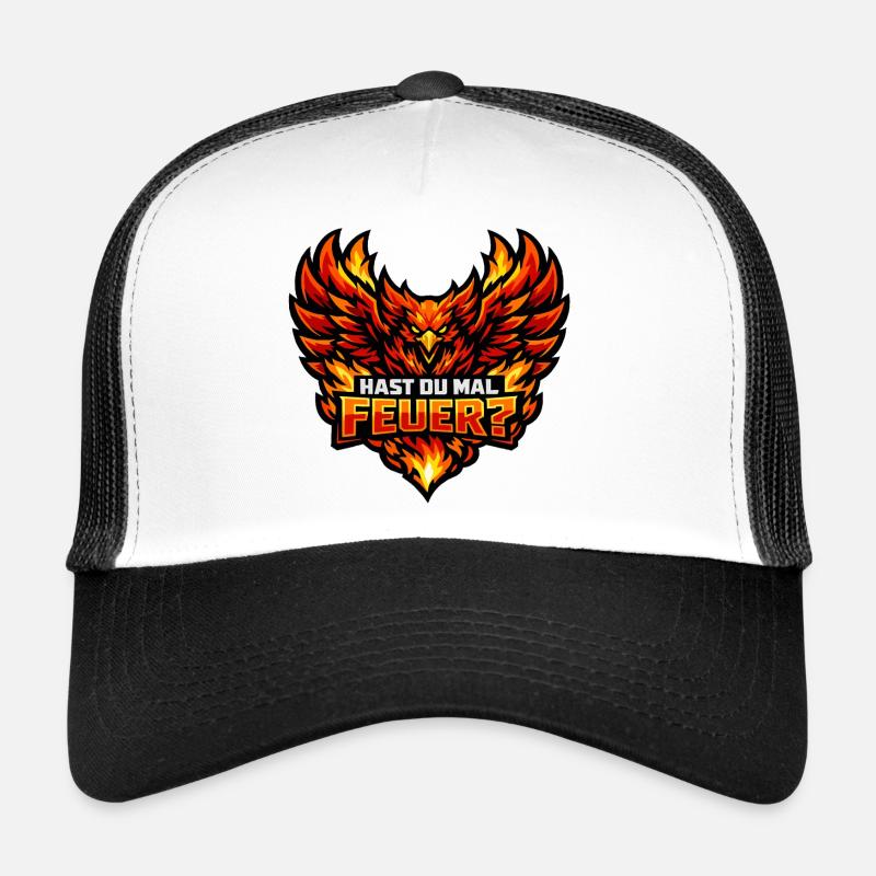 Hast du Mal Feuer Phönix - Makaberer Spruch Trucker Cap