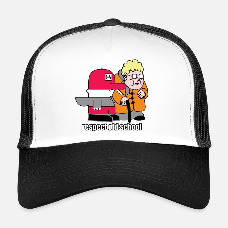 Respect : dessin animé rétro à l’ancienne Casquette trucker 