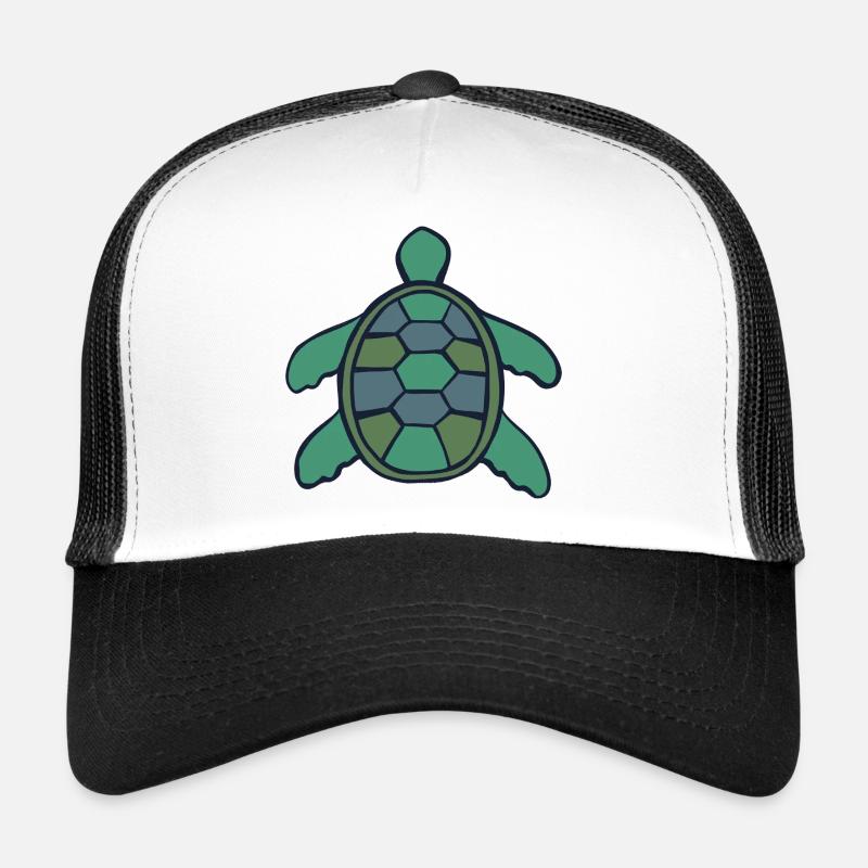Geometric Shell Turtle Trucker Cap