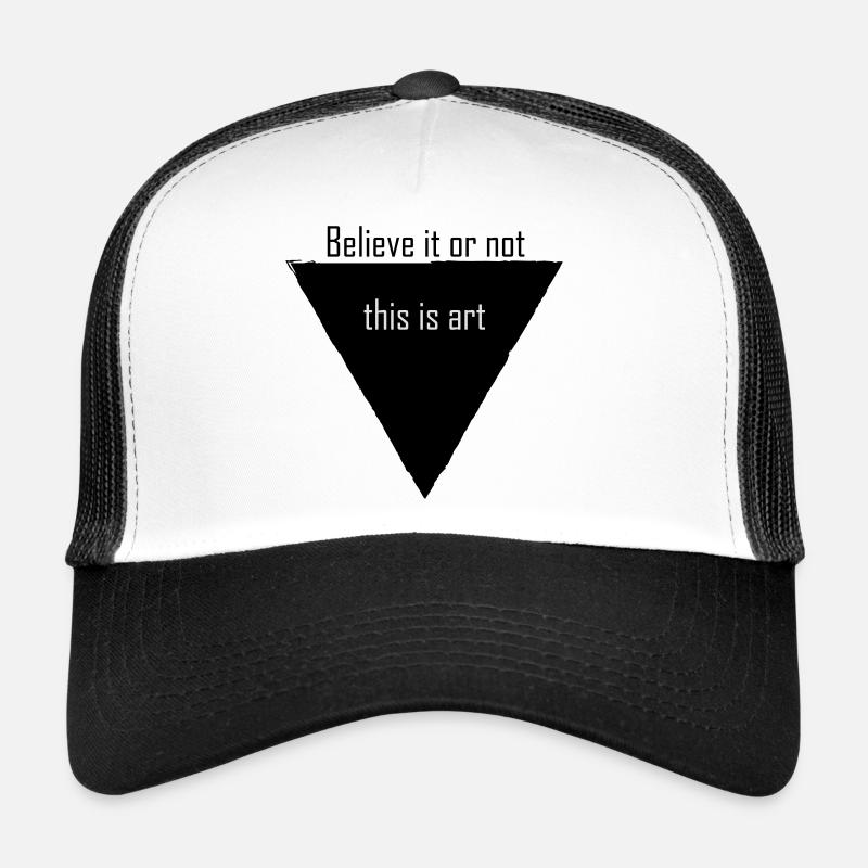Croyez-le ou non, c’est de l’art - Casquette trucker  - blanc/noir
