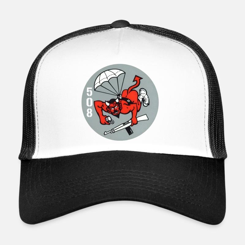 508. Luftlandedivision „Rote Teufel“ aus dem Zweit Trucker Cap