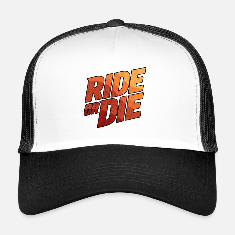 Ride or Die Typografie Trucker Cap