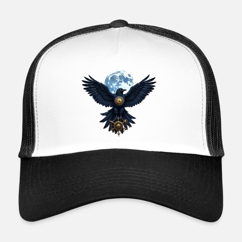 Steampunk Luna Raven avec gouvernail Casquette trucker 