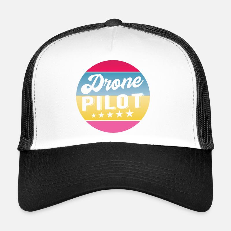 Pilote de drone Insigne de gradient de pilote Drohnenpilot Casquette trucker 