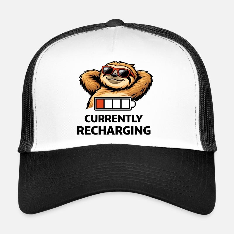 Sloth Chill Battery Tee Trucker Cap