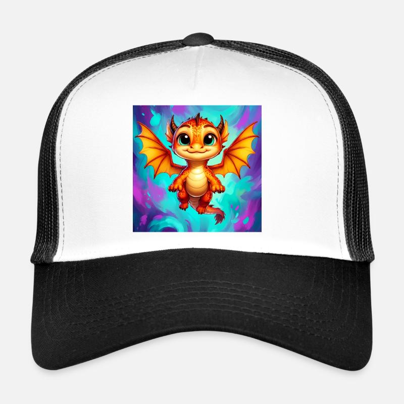 dragon - Casquette trucker  - blanc/noir
