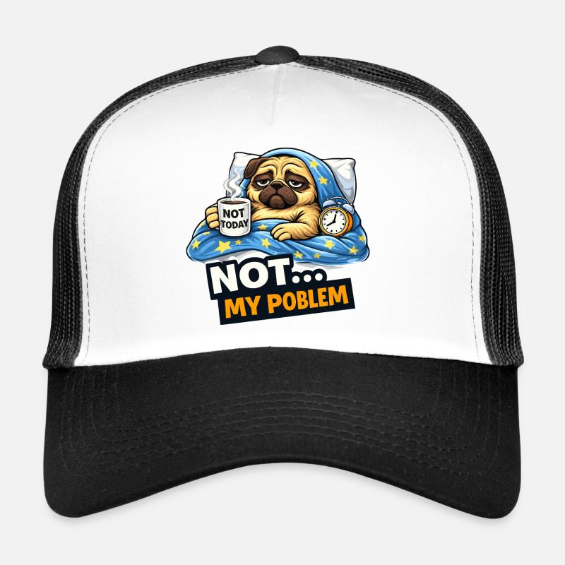Nicht heute Pug Cozy-Meme Trucker Cap