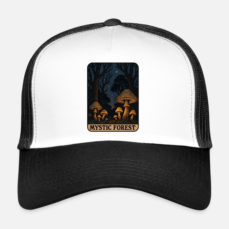 Mystischer Wald der Leuchtpilze Trucker Cap