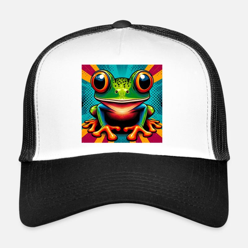 frog - Trucker Cap - white/black