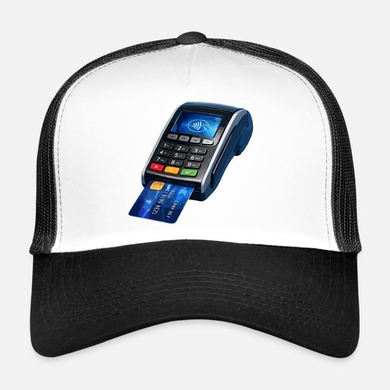 Conception de terminaux de paiement sans contact Casquette trucker 