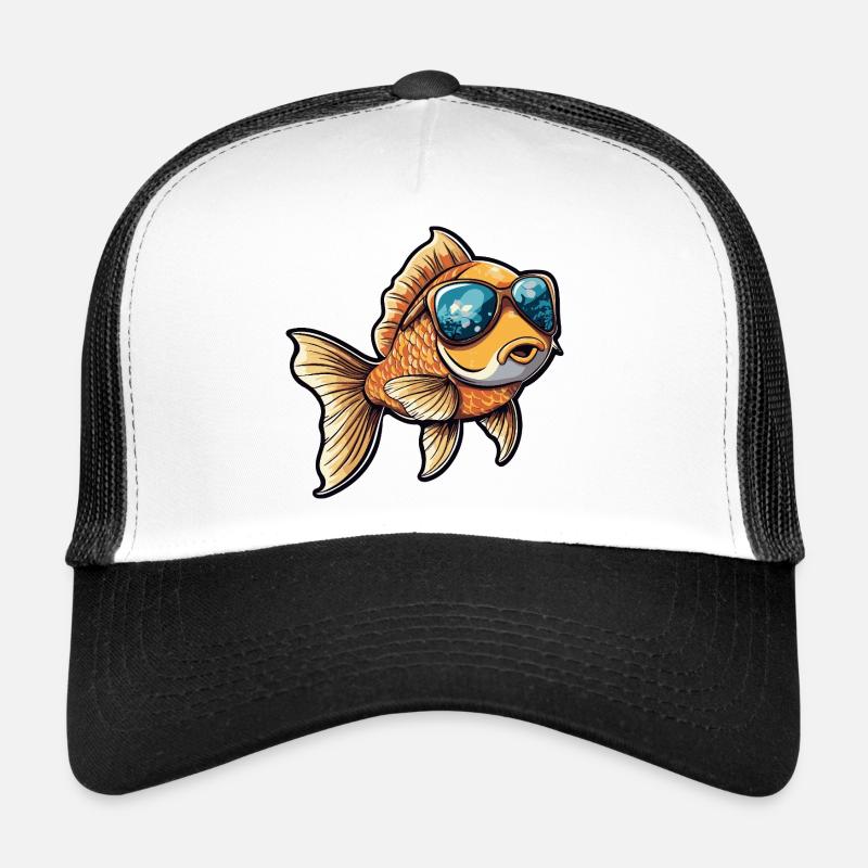 Goldfish Comic Vacation Trucker Cap