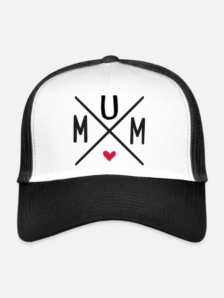 mum - Trucker Cap - white/black - Front