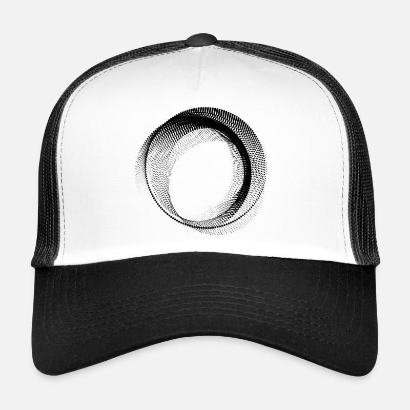 abstract circular shape Trucker Cap