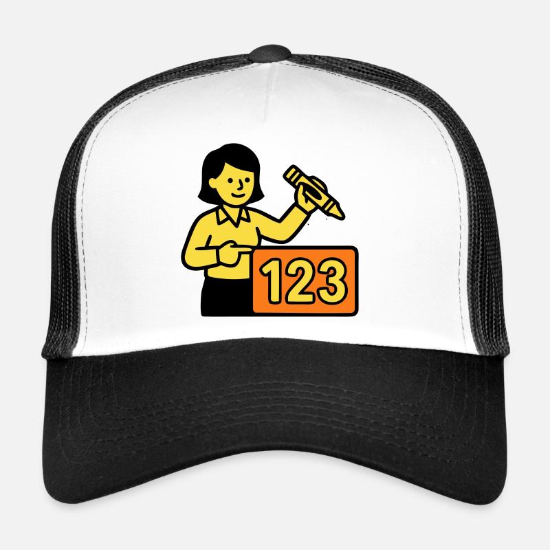 Enseignant Math 123 School Casquette trucker 