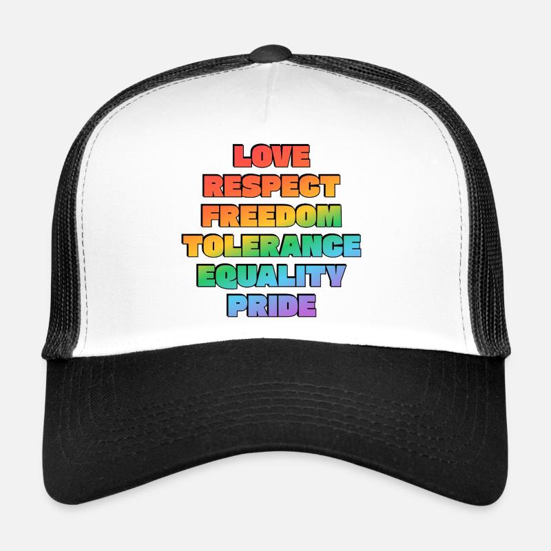 Rainbow Pride Values Trucker Cap
