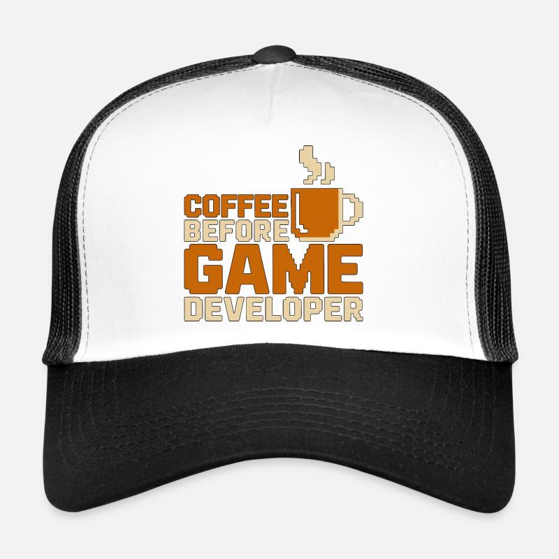Développeur de jeux Coffee Programmeur de jeux Coffee Lover Casquette trucker 