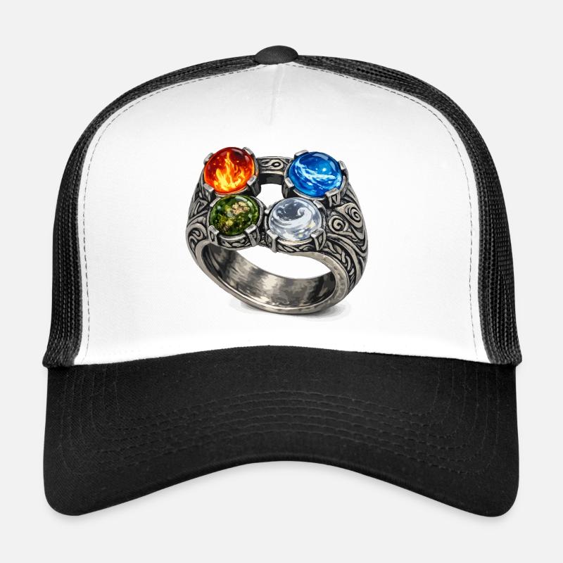 Four Elements Ring with Gemstones Trucker Cap