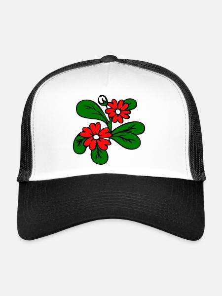 Blossom Fantasy - Trucker Cap - white/black - Front