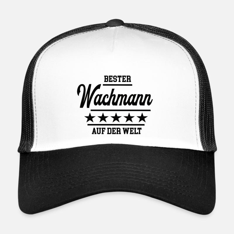 Bester Wachmann Weltbester Wachdienst Secruity Trucker Cap