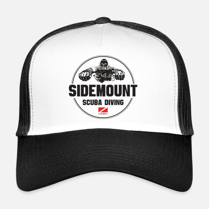 Sidemount Taucher Geschenk Tauchen - Trucker Cap - Weiß/Schwarz