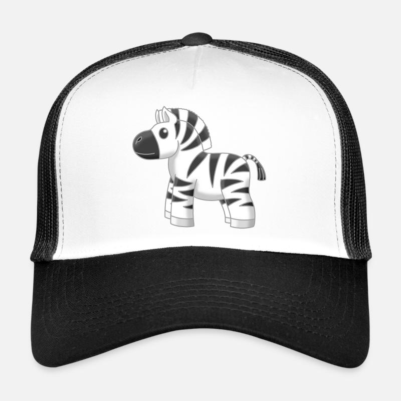 Süßes kleines Zebra - Trucker Cap - Weiß/Schwarz