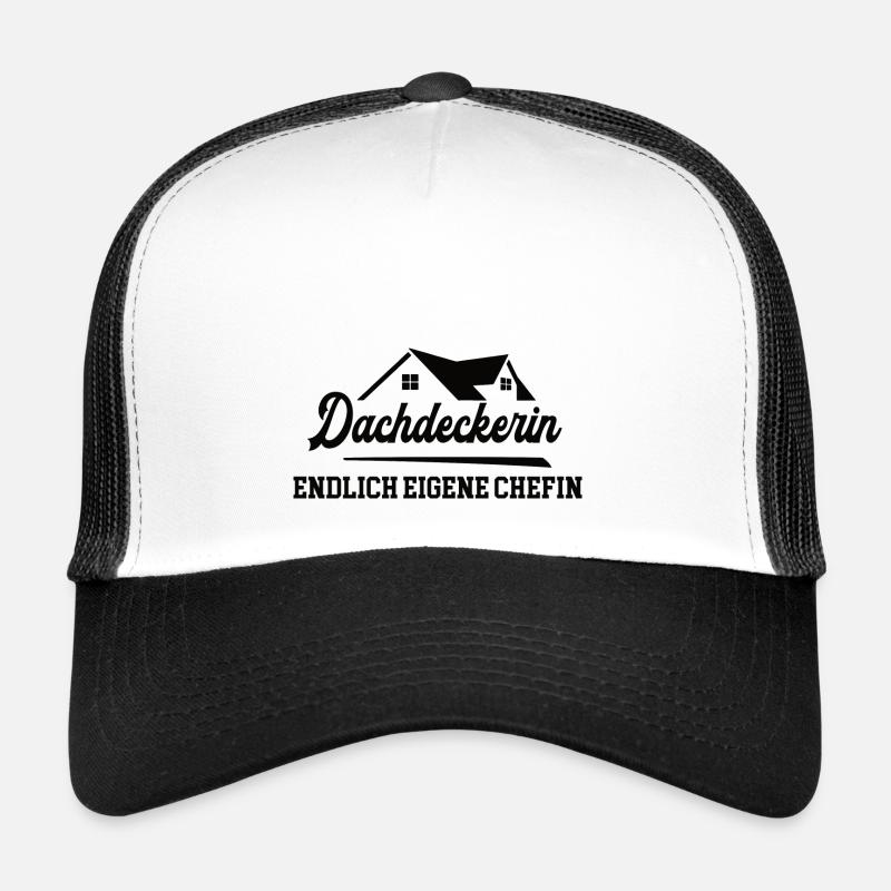 Dachdeckerin Chefin Selbstständigkeit Dachdeckerei Trucker Cap
