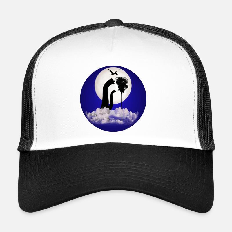 Dinosaurier bei Nacht Trucker Cap