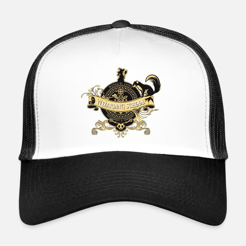 Blason École de magie blaireau Casquette trucker 