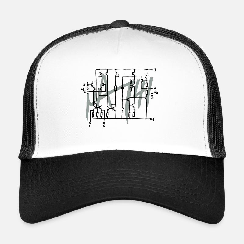 uA741 operational amplifier circuit diagram Trucker Cap