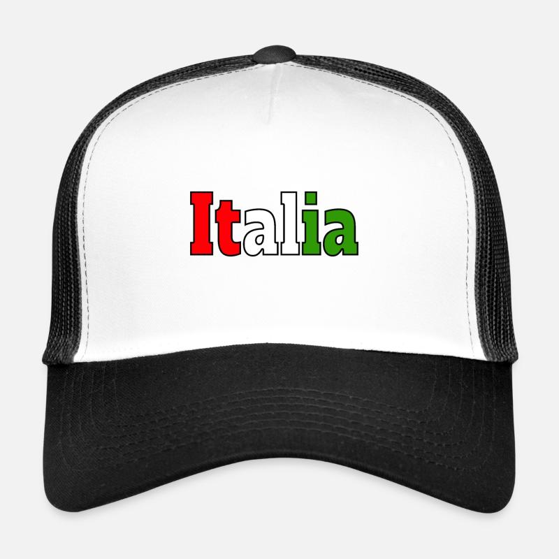 Italy - Trucker Cap - white/black
