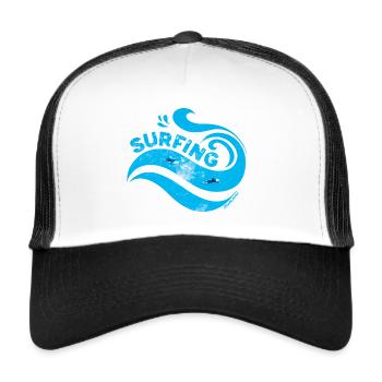 Surfing - Trucker Cap - white/black - Front