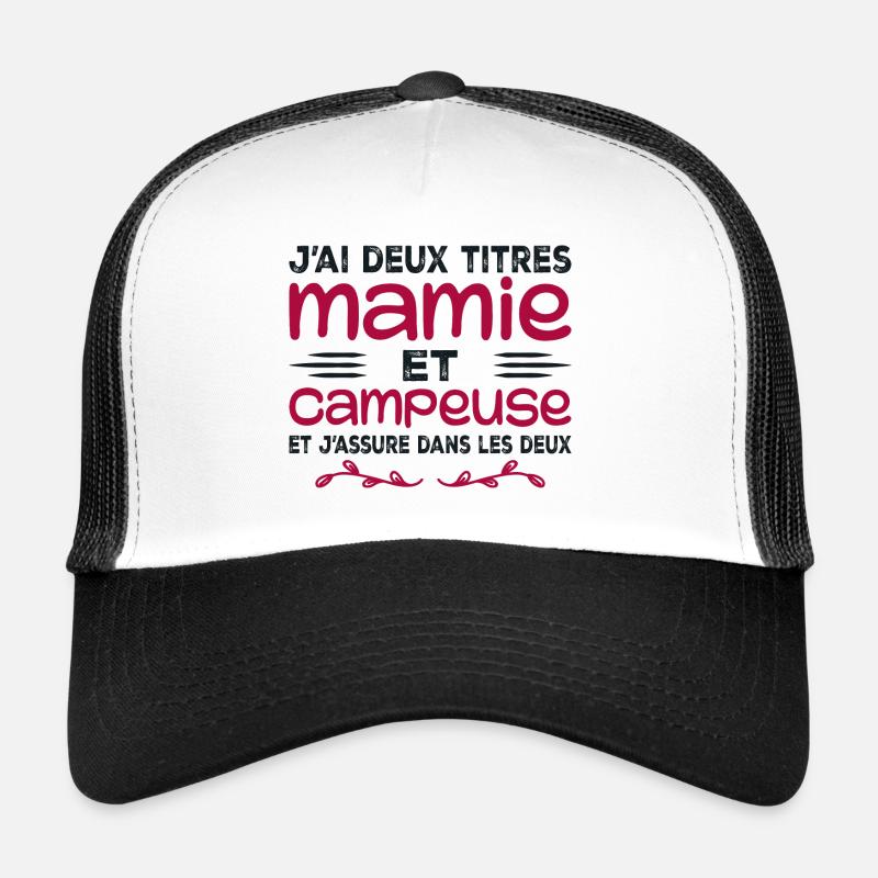 Zwei Titel Granny Camper | Oma | Camping Trucker Cap