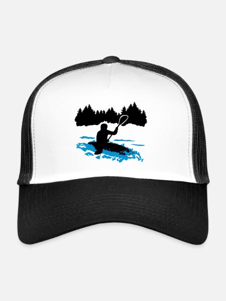 Kayak, kayak - Casquette trucker  - blanc/noir - Devant