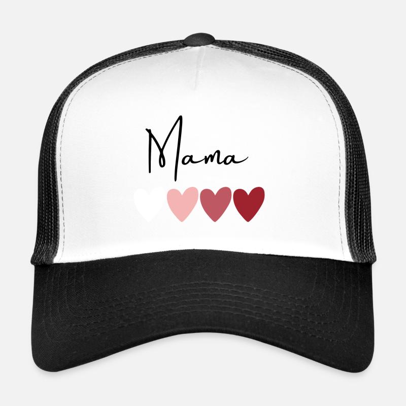 Mama Muttertag Liebe - Trucker Cap - Weiß/Schwarz