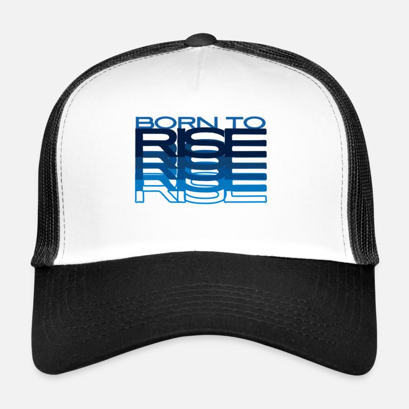 Né pour s’élever - Casquette trucker  - blanc/noir