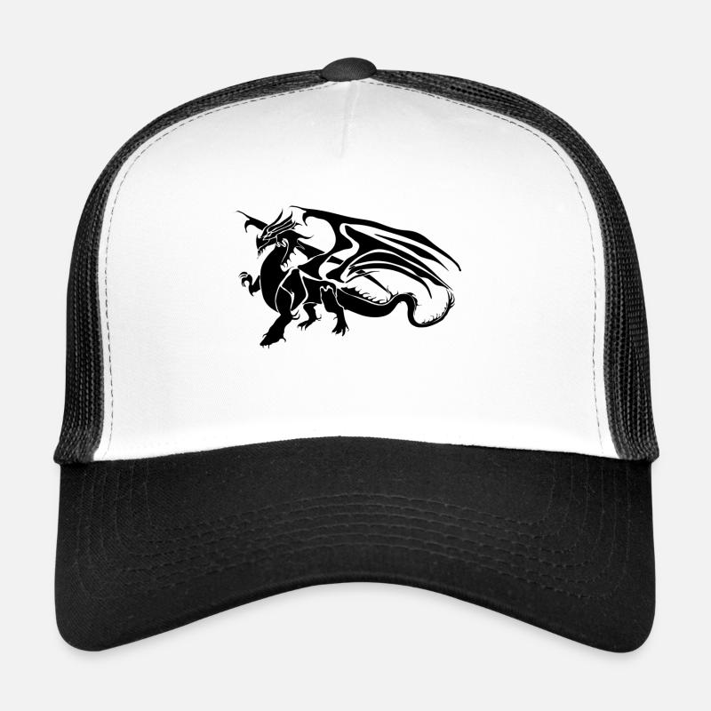 dragon - Casquette trucker  - blanc/noir
