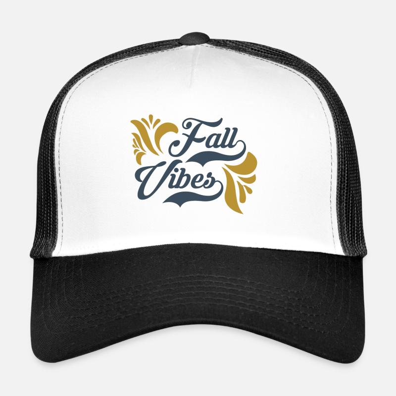 fall vibes - Trucker Cap - Weiß/Schwarz