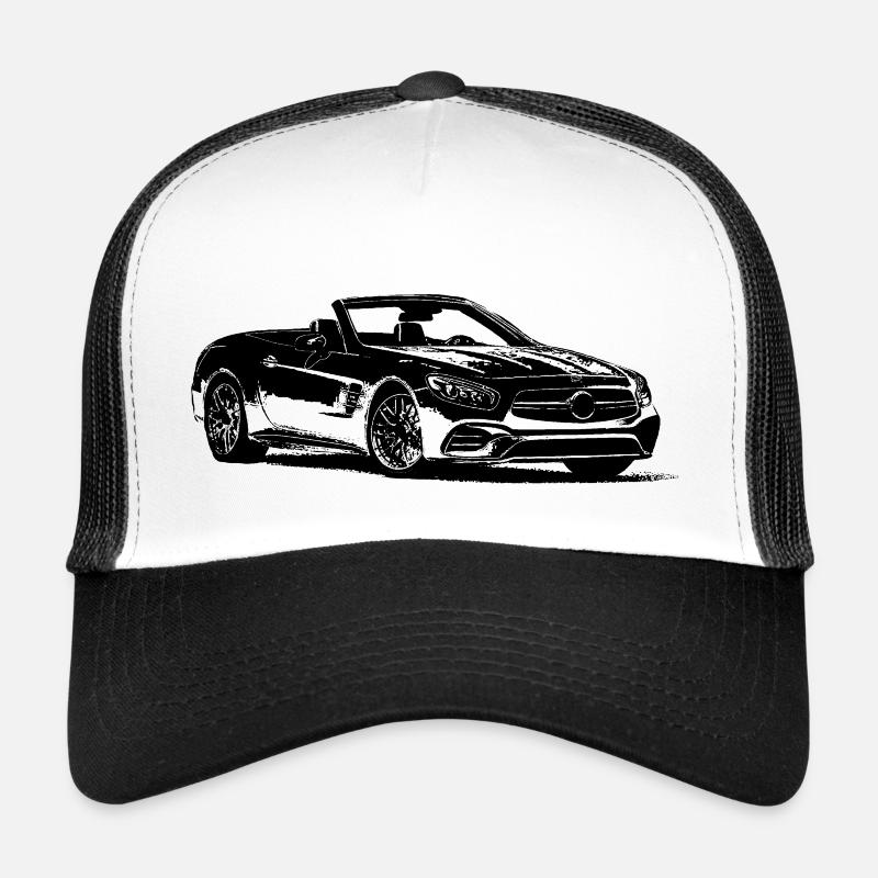 Cabrio - Trucker Cap - Weiß/Schwarz