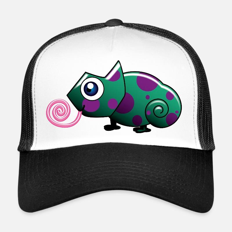 chameleon - Trucker Cap - white/black