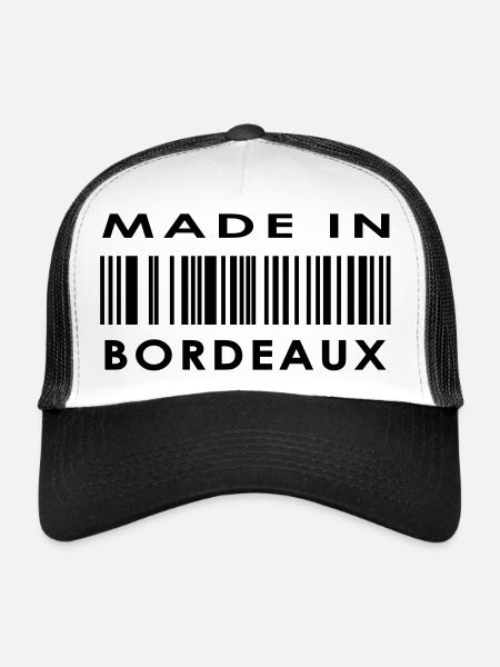 Bordeaux - Casquette trucker - blanc/noir
