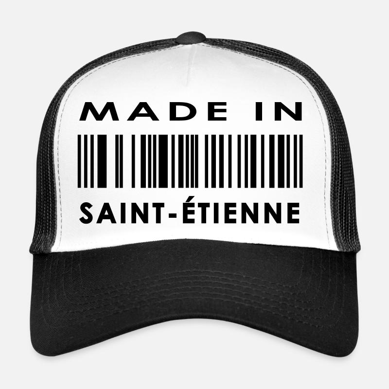 Saint-Étienne - Casquette trucker  - blanc/noir