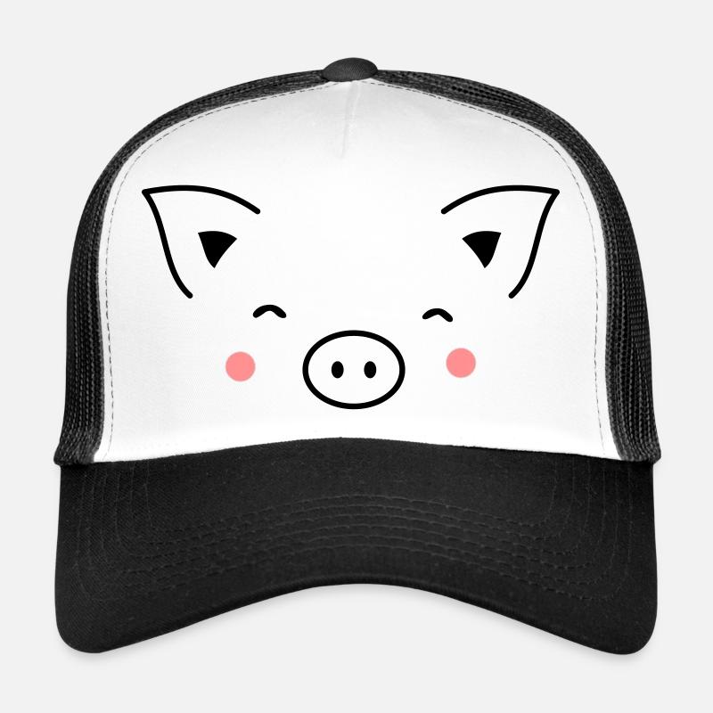 Schwein Sau Schweinchen Ferkel Eber I Geschenkidee Trucker Cap