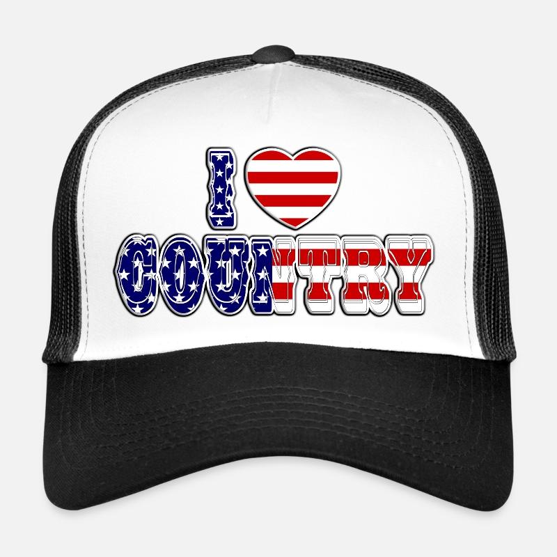 i love country Casquette trucker 