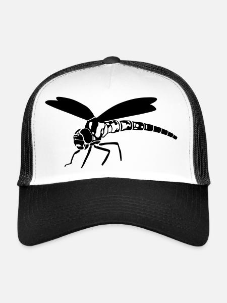 dragonfly - Trucker Cap - white/black