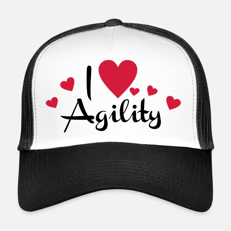 agility - Casquette trucker  - blanc/noir